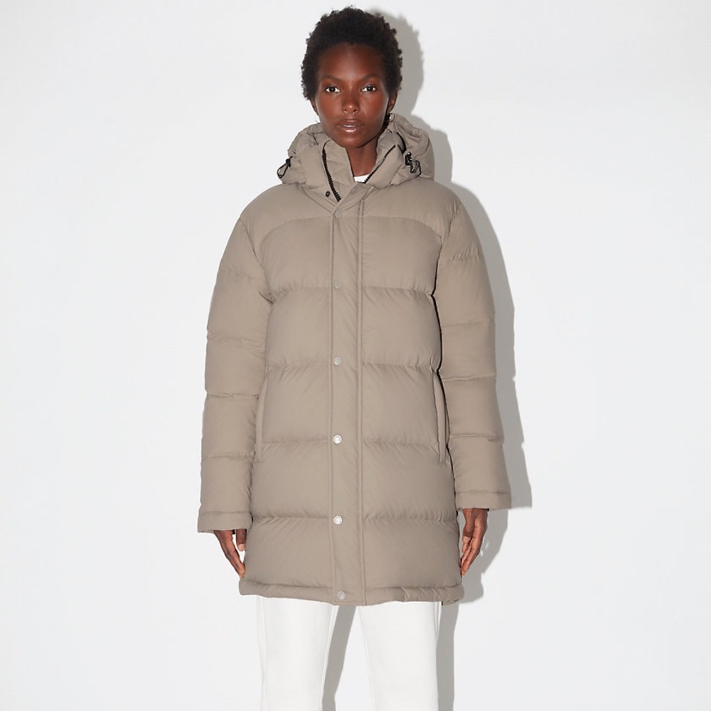 Original Aritzia Super Puff Mid Length in Modern Taupe color